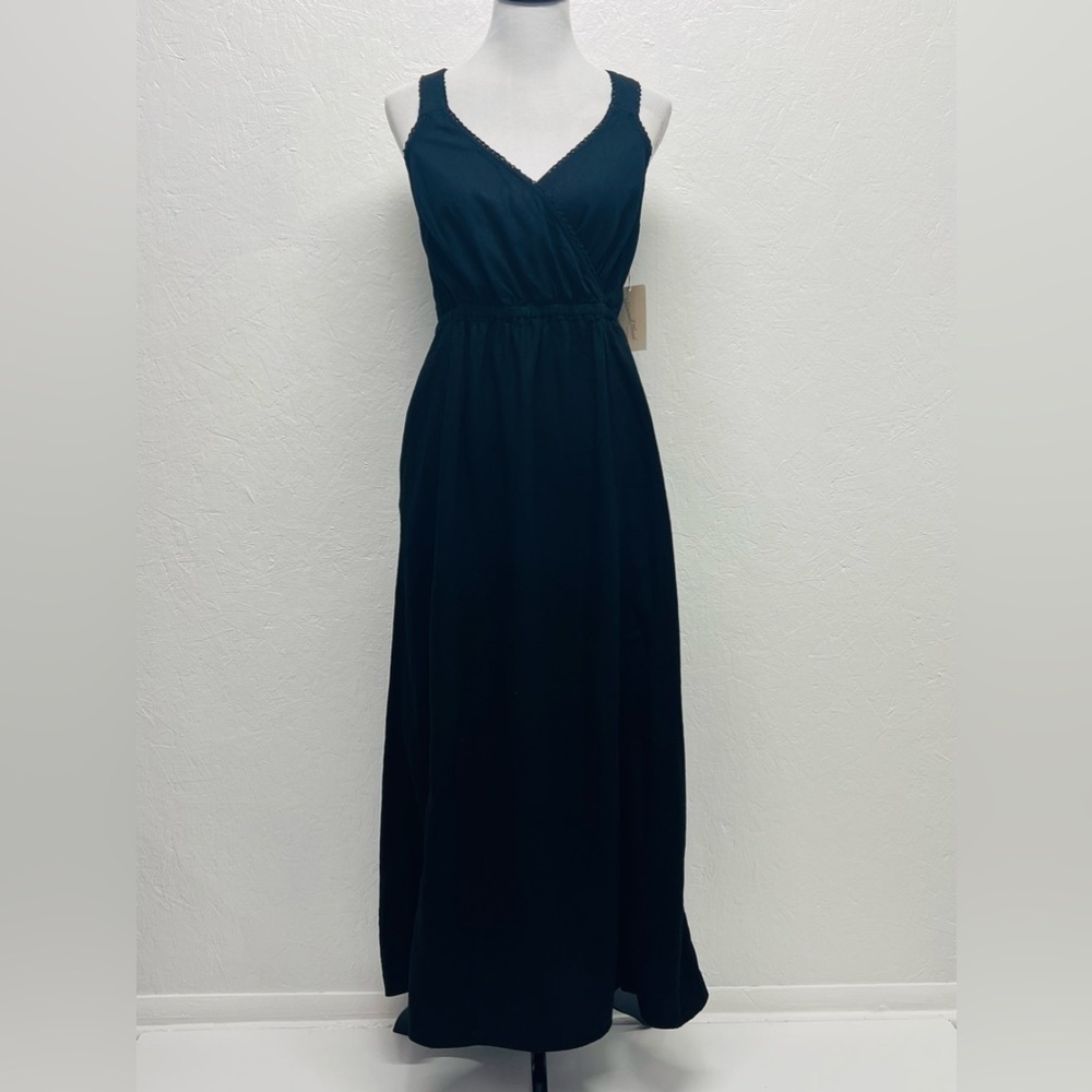 Universal Thread Sleeveless Criss Cross Strap Maxi Dress - Linen/Rayon - S